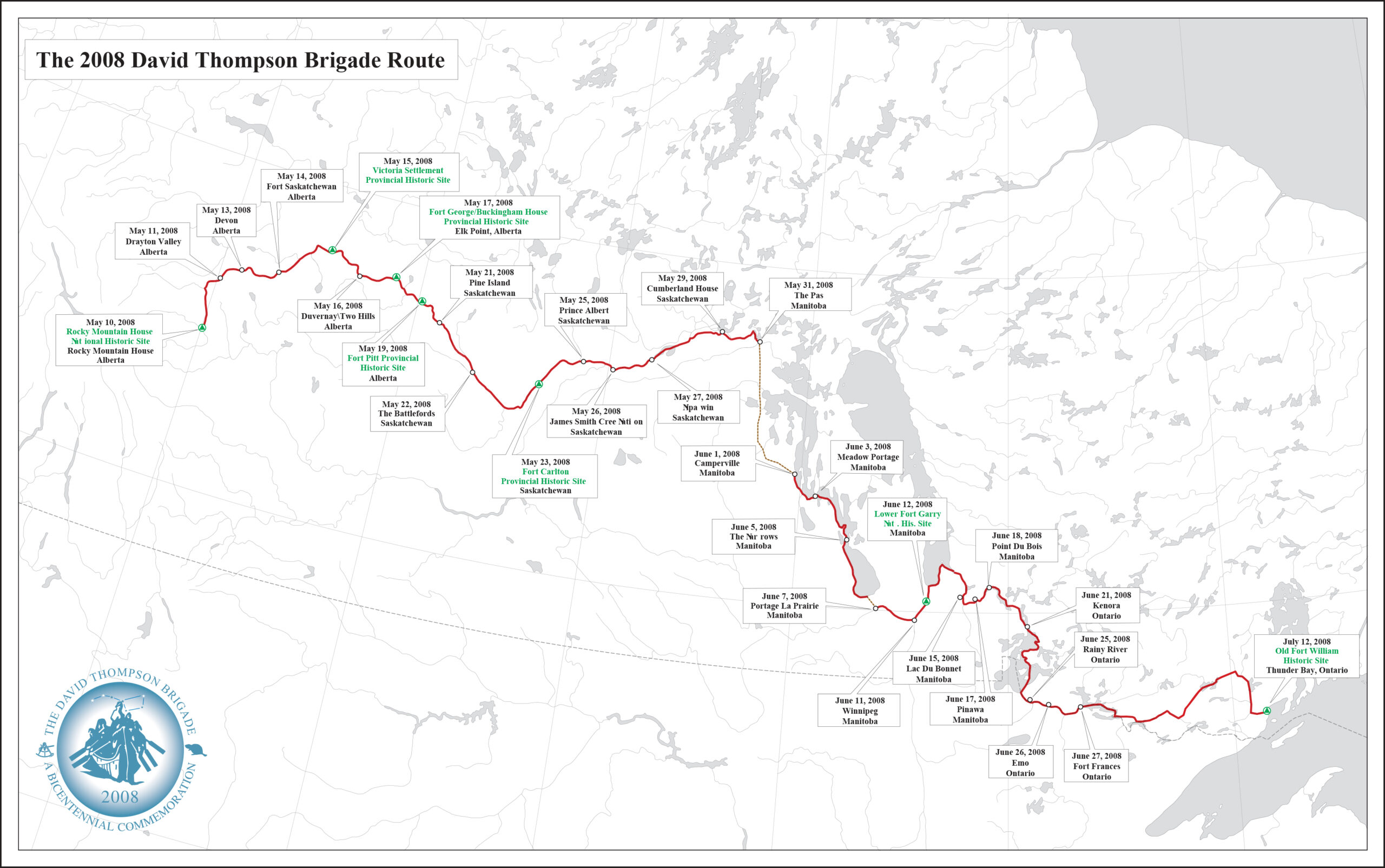 2008 Brigade Route