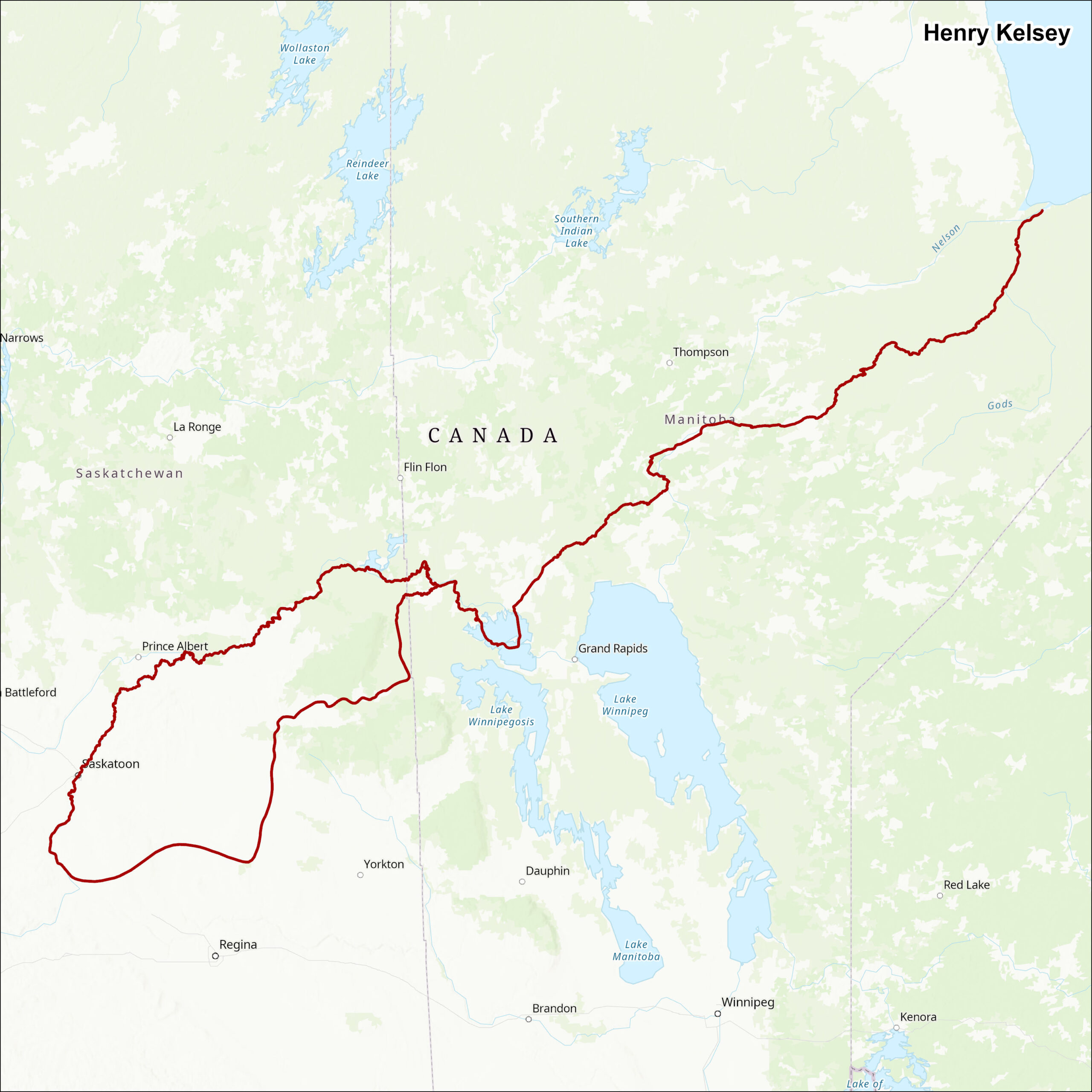 Henry Kelsey's Spatial Data (1690-1692)